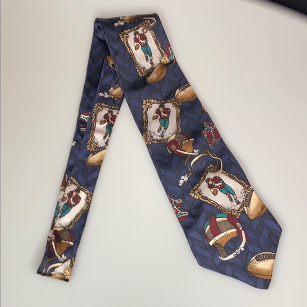 American sports classics necktie football theme.